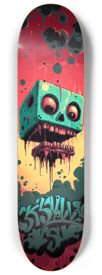 Volcanic Skull custom Deck 8-1/4 Skateboard Deck