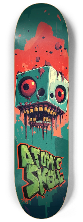 ATOMIK SK8LL Custom Deck 8-1/4 Skateboard Deck